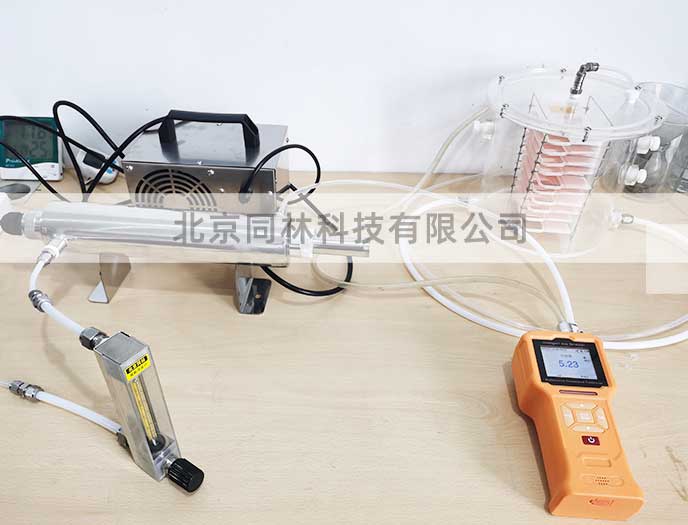 紙張臭氧老化實驗測試現場